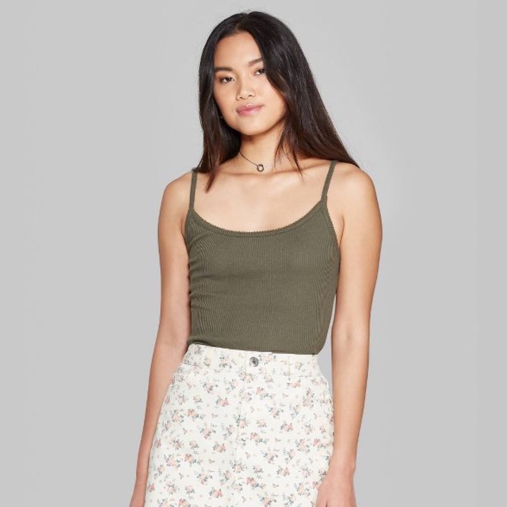 Women's Picot Edge Cami Tank Top - Wild Fable